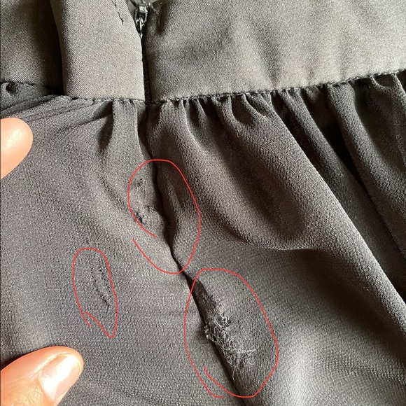 DREAM STATE silver sequin and black dress SZ 10 - Picture 7 of 8